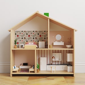 Adesivi per la casa delle bambole Coccinelle, adesivi per la casa delle bambole IKEA Flisat, adesivi per il tetto della casa delle bambole, decorazioni per la sala giochi dei bambini, decorazioni per giochi di ruolo per bambine, compleanno