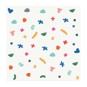 Colorful Wall Decals For Kids, Abstract Shapes Wall Stickers, Kids Room Decor, Mixed Shapes Wall Sticker, Playroom Decal, Removable Stickers image 5