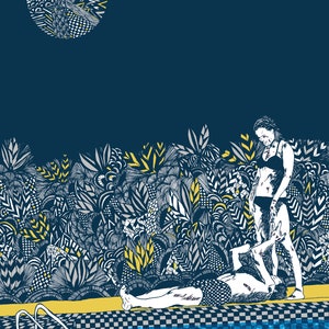 Print Fine Art La Piscine, numbered and signed