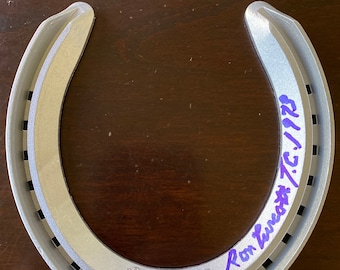 Secretariat horseshoe Ron Turcotte signed