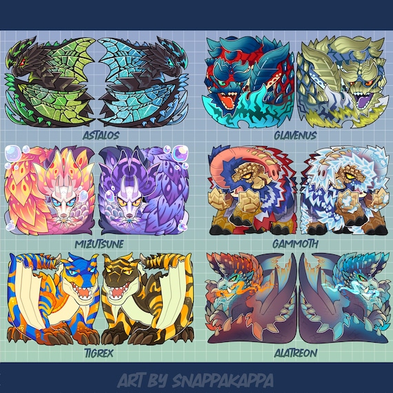 MONSTER HUNTER: Acrylic Charms Part 2 - Etsy Denmark