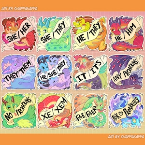 DRACONIC PRONOUN PINS