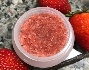 Strawberry Vanilla Lip Scrub