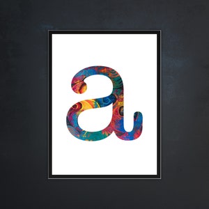 Impresiones personalizadas del alfabeto Letra, fecha de nacimiento, iniciales, impresiones de pared, impresiones de arte de pared, impresiones de citas, impresiones de sala de estar, diseños personalizados