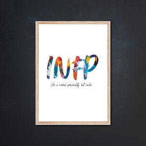 INFP, 16 personality types qoutes, Inspirational quotes, wall prints, wall art, quote prints, home decor,