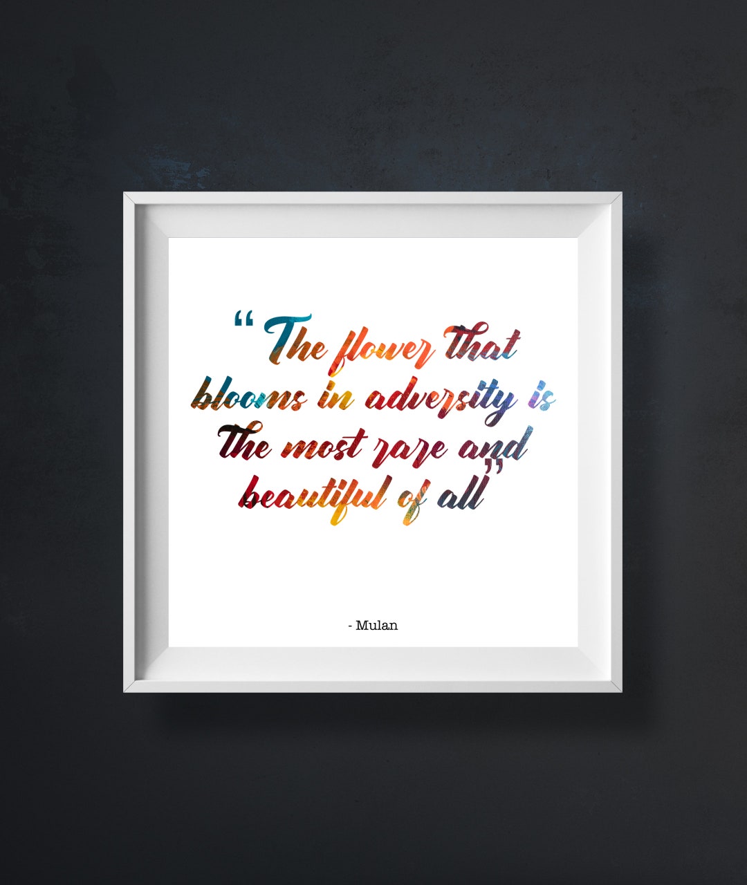 Buy Mulan | the Flower That Blooms in Adversity is the Most Rare and  Beautiful of All Print Online in India - Etsy, image size:1080x1280