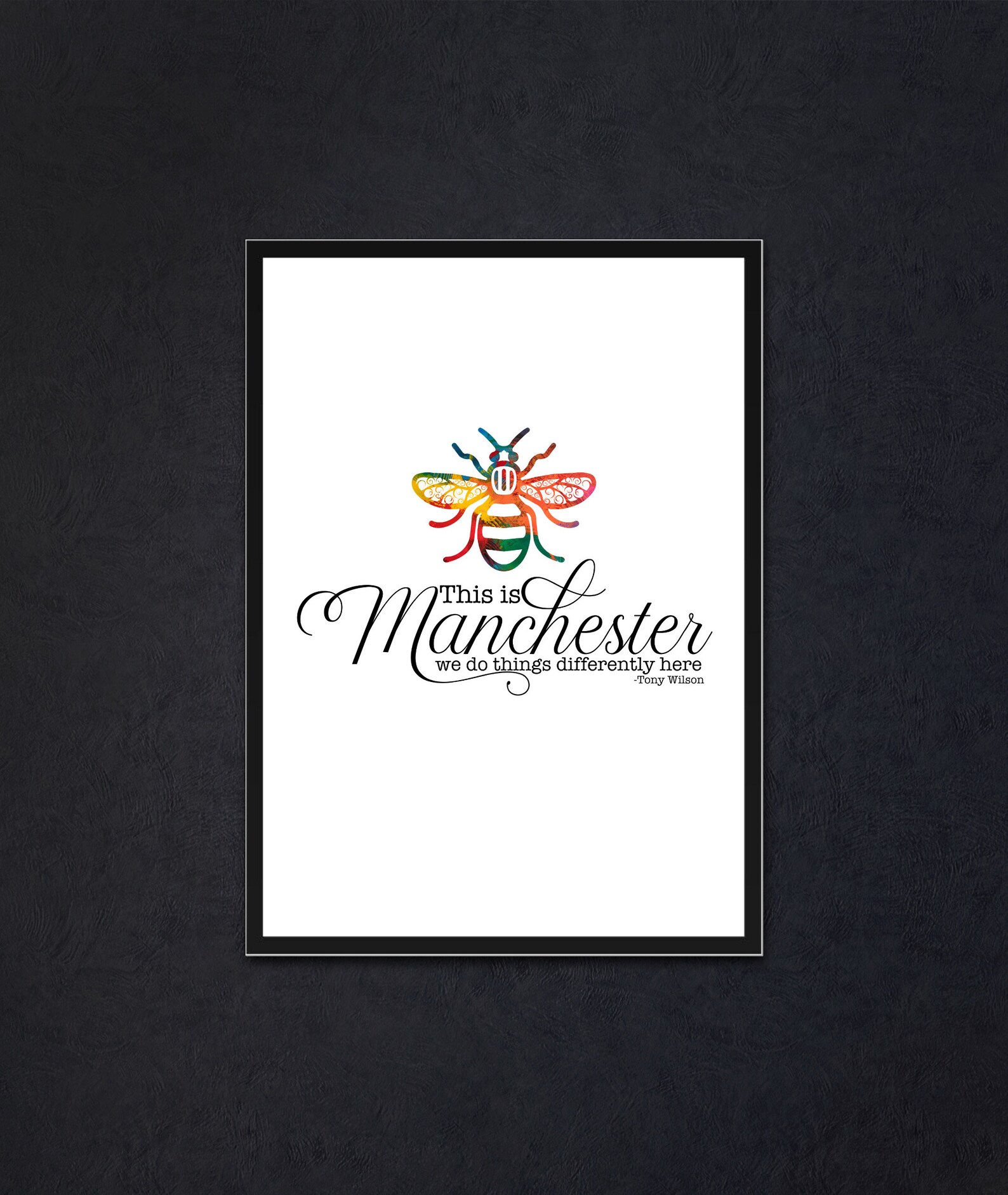 This is Manchester We Do Things Differently Here Quote Wall - Etsy ...