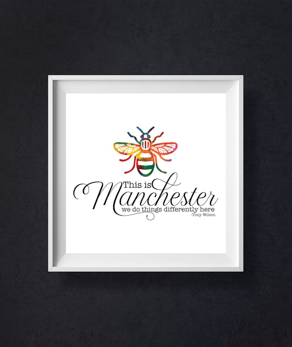 This is Manchester We Do Things Differently Here Quote Wall | Etsy ...