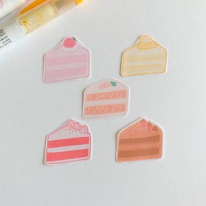 adesivi per torte / confezione di adesivi assortiti per torte per cancelleria, laptop, diari, quaderni / simpatici adesivi per pasticceria