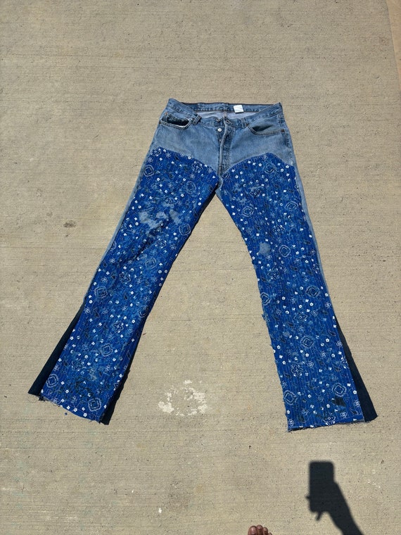 Vintage 501 Levi Boro Stiched Denim Jeans Set - Etsy UK