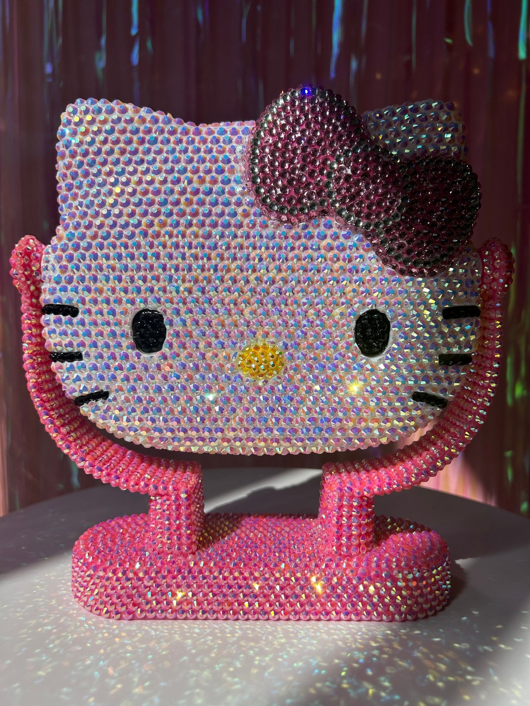 Hello Kitty Mirror Bedazzled Mirror Hellokitty Mirror Etsy