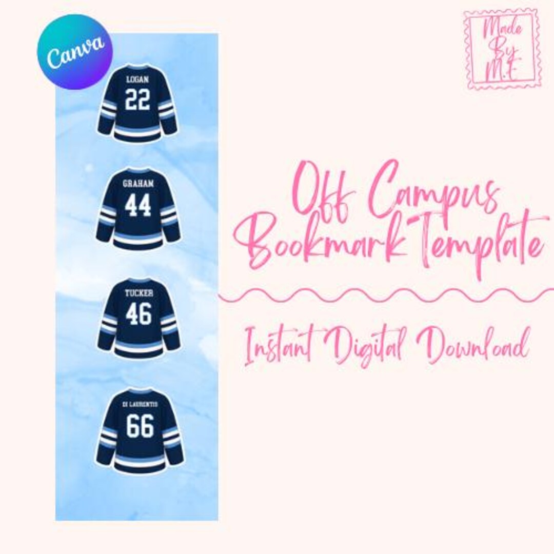 Off Campus Bookmark | Instant Digital Download | Digital Product, Print ...