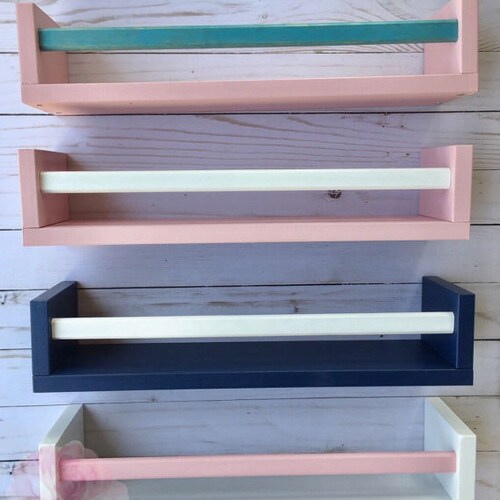 3 Floating Nursery Bookshelves/ Children's Bookshelf/ Etsy