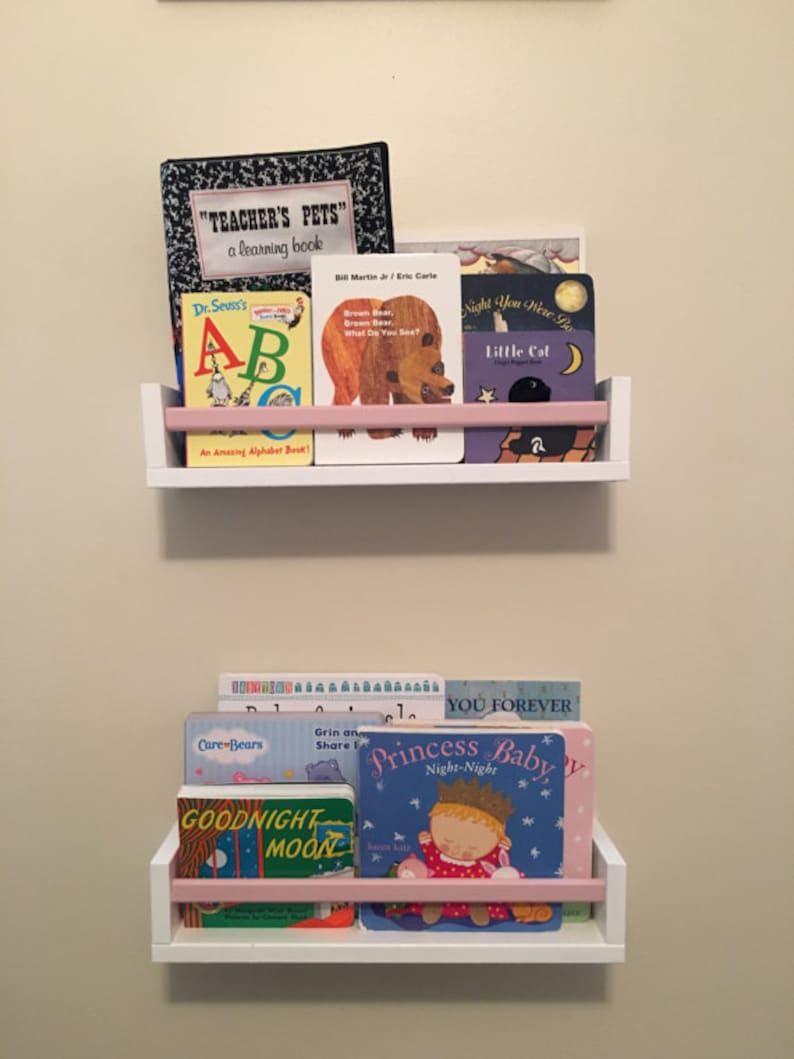 4 Floating Nursery Bookshelves/ Children's Bookshelf/ Etsy