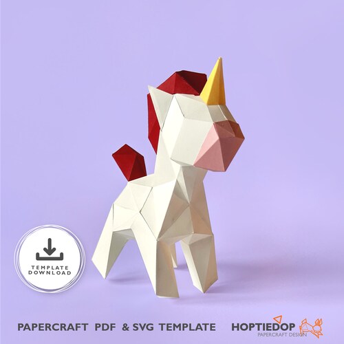 Papercraft Bunny Printable 3D Rabbit DIY Gift for Easter - Etsy