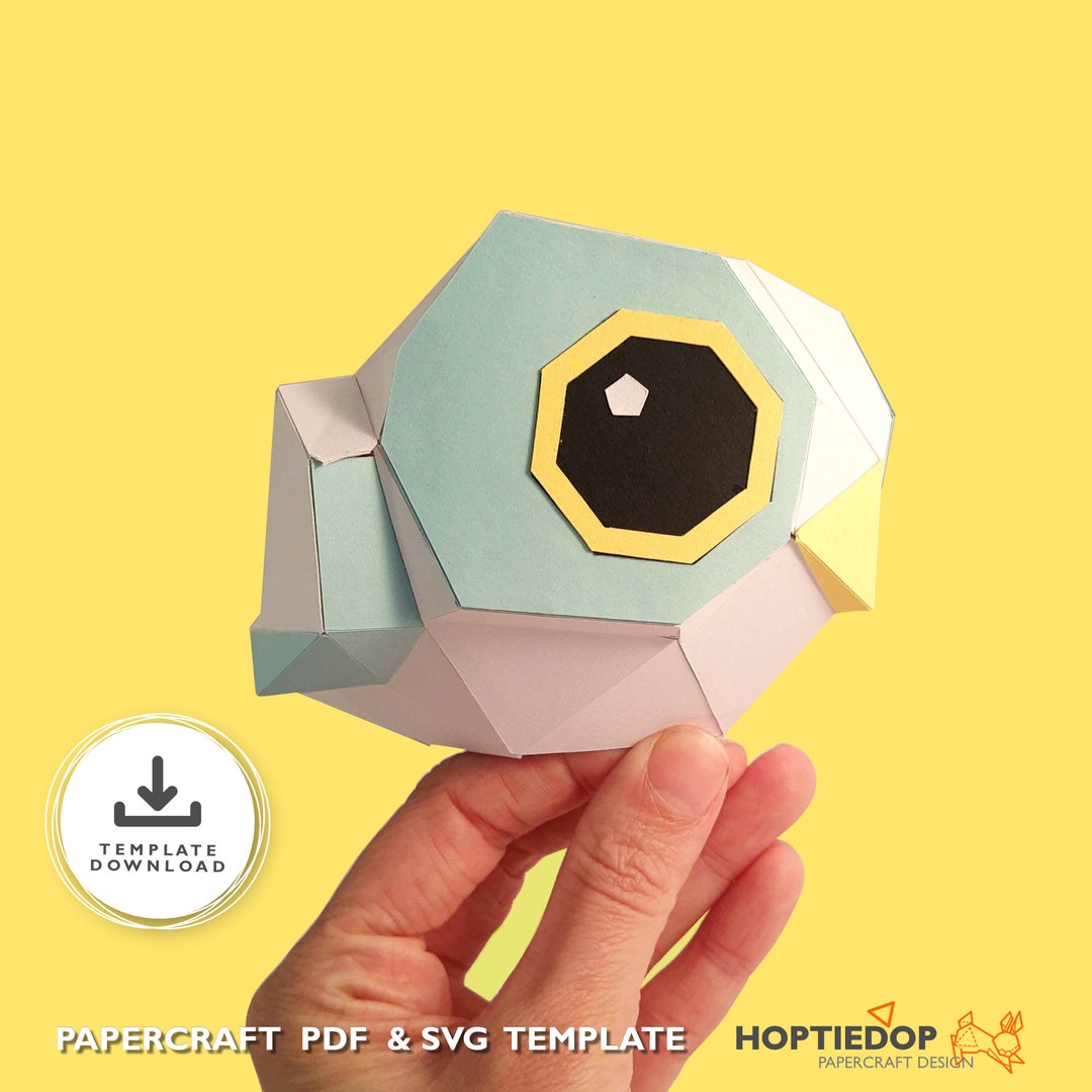 Papercraft 3D Owl Template, Printable PDF &amp; SVG, Lowpoly Origami Bird ...