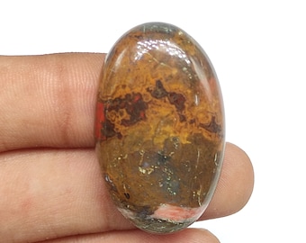 35X21X7 MM Oval shape 50ct Natural multi color moroccan seam agate cabochon rare seam agate loose stone polished gemstone for jewelry M5448