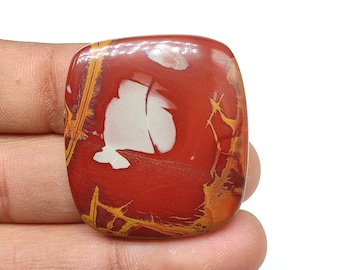 80ct Natural gray red noreena jasper flatback cabochon cushion shape rare noreena jasper stone polished gemstone for jewelry making M6209
