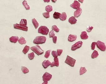 20 Grams Natural Pink Rubellite Tourmaline Rough: Jewelry Making Stone