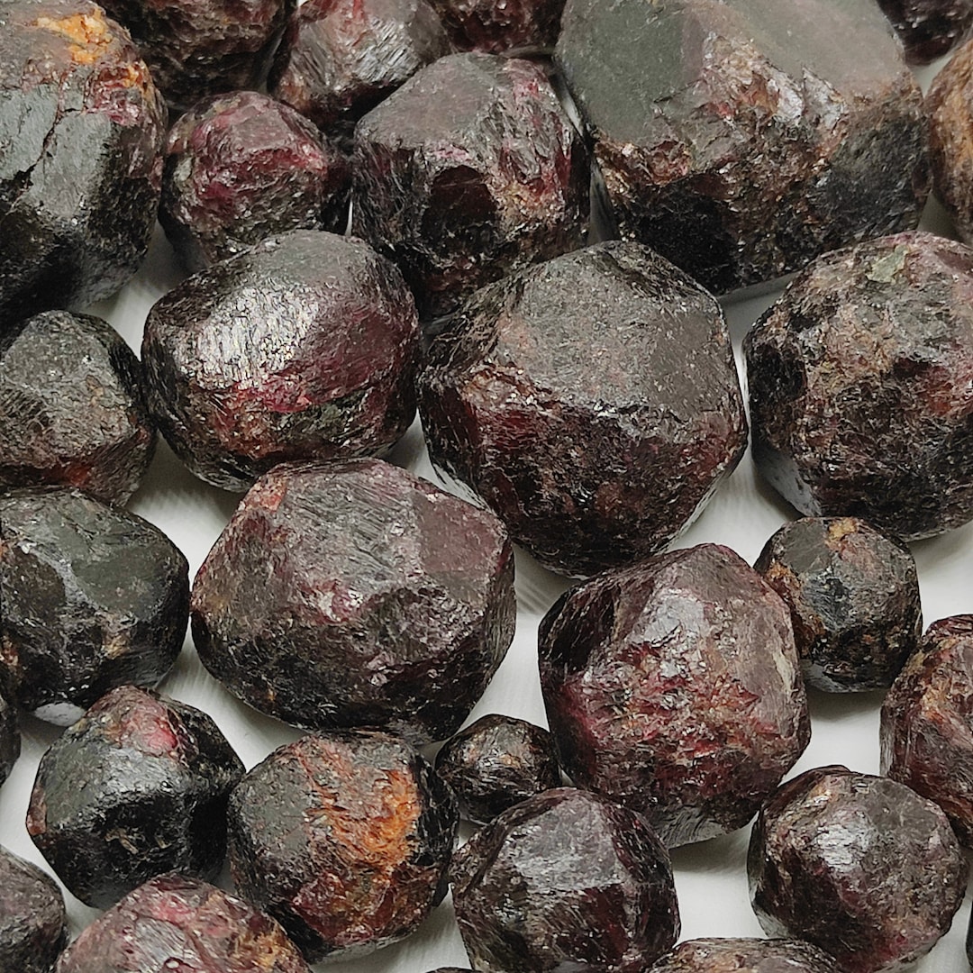 Wholesale Lot Garnet Rough Chunk Stone Healing Mineral Pointed Garnet ...