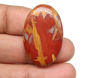 Designer gray red noreena jasper cabochon oval shape natural gemstone noreena jasper healing stone hand polished gemstone for jewelry M6207