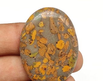 Designer flerfärgad fruktjaspis cabochon oval form sällsynt fruktjaspis lös sten högglanspolerad ädelsten för smyckestrådslindning M5349