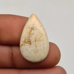20ct Natural yellow lemon chrysoprase cabochon pear shape rare lemon chrysoprase healing stone smooth polished gemstone for jewelry M6823