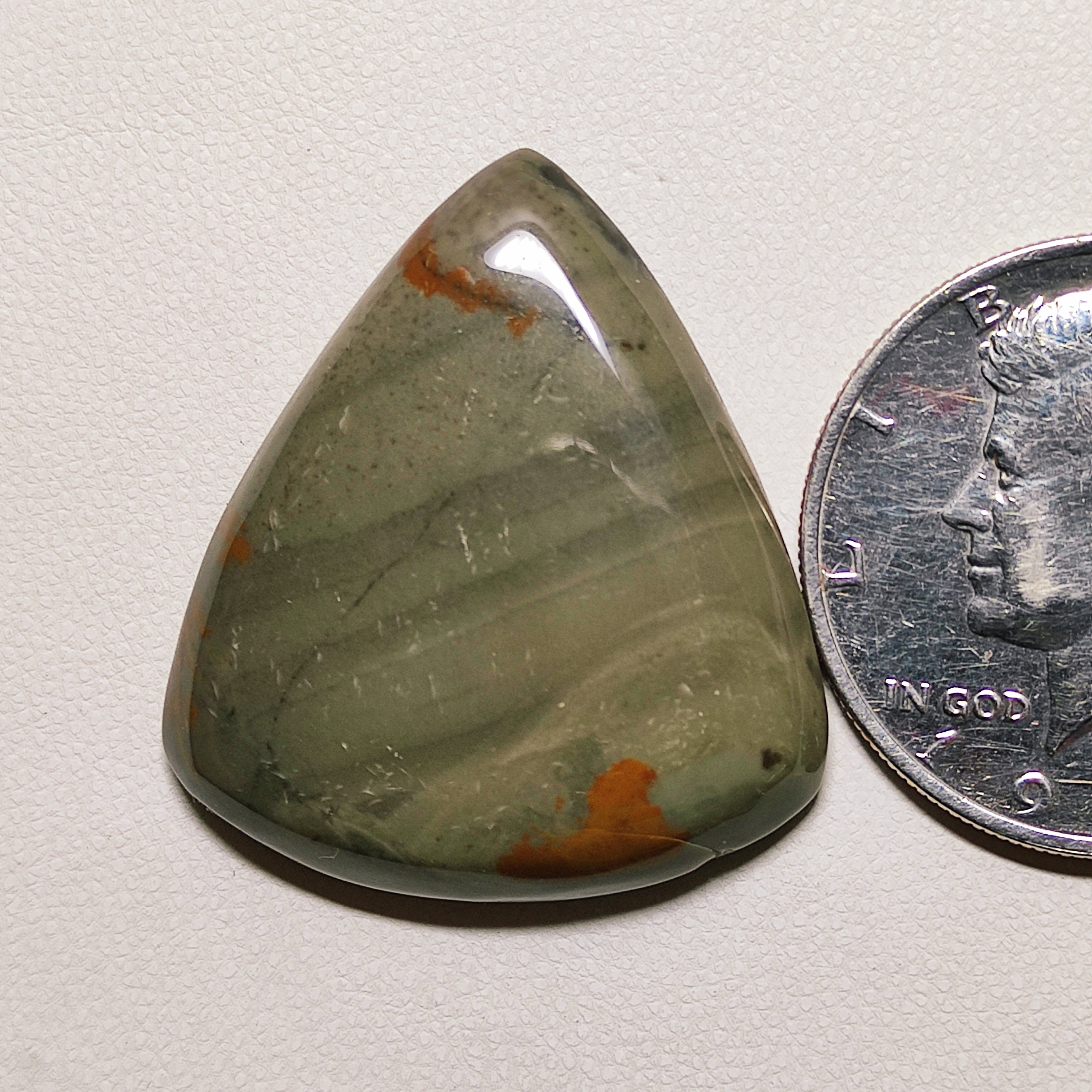 Tear Drop Willow Creek Jasper Cabochon 60 Carat Natural Etsy