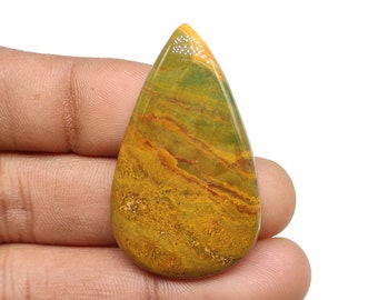 Ocean Jasper Cabohon 60 Carat Pear Shape Natural Ocean Jasper Cabochon Orbicular Design Ocean Jasper Polished Gemstone For Jewelry M6897