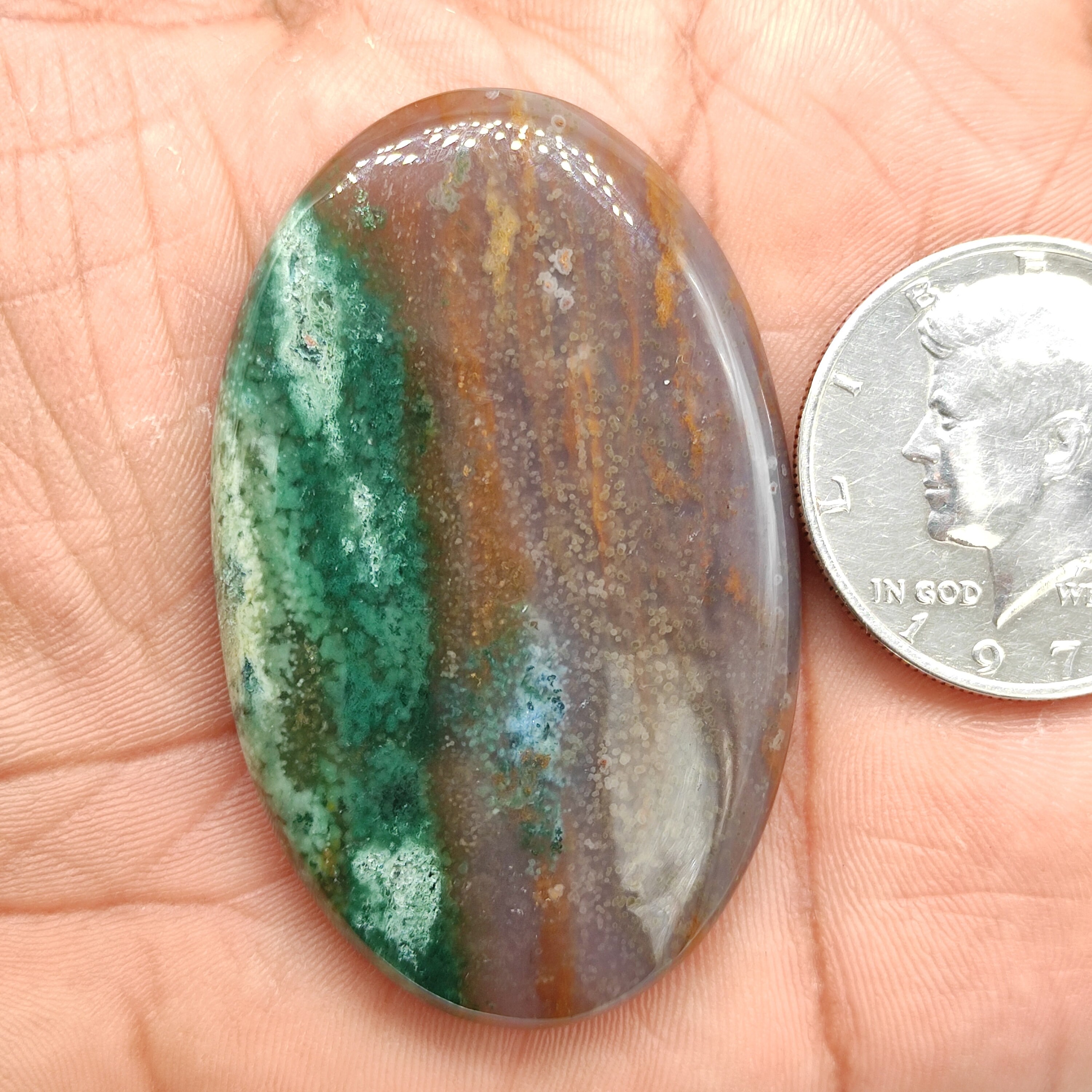 Oval Shape Larsonite jasper Cabochon 140 Carat Red Grey jasper Etsy