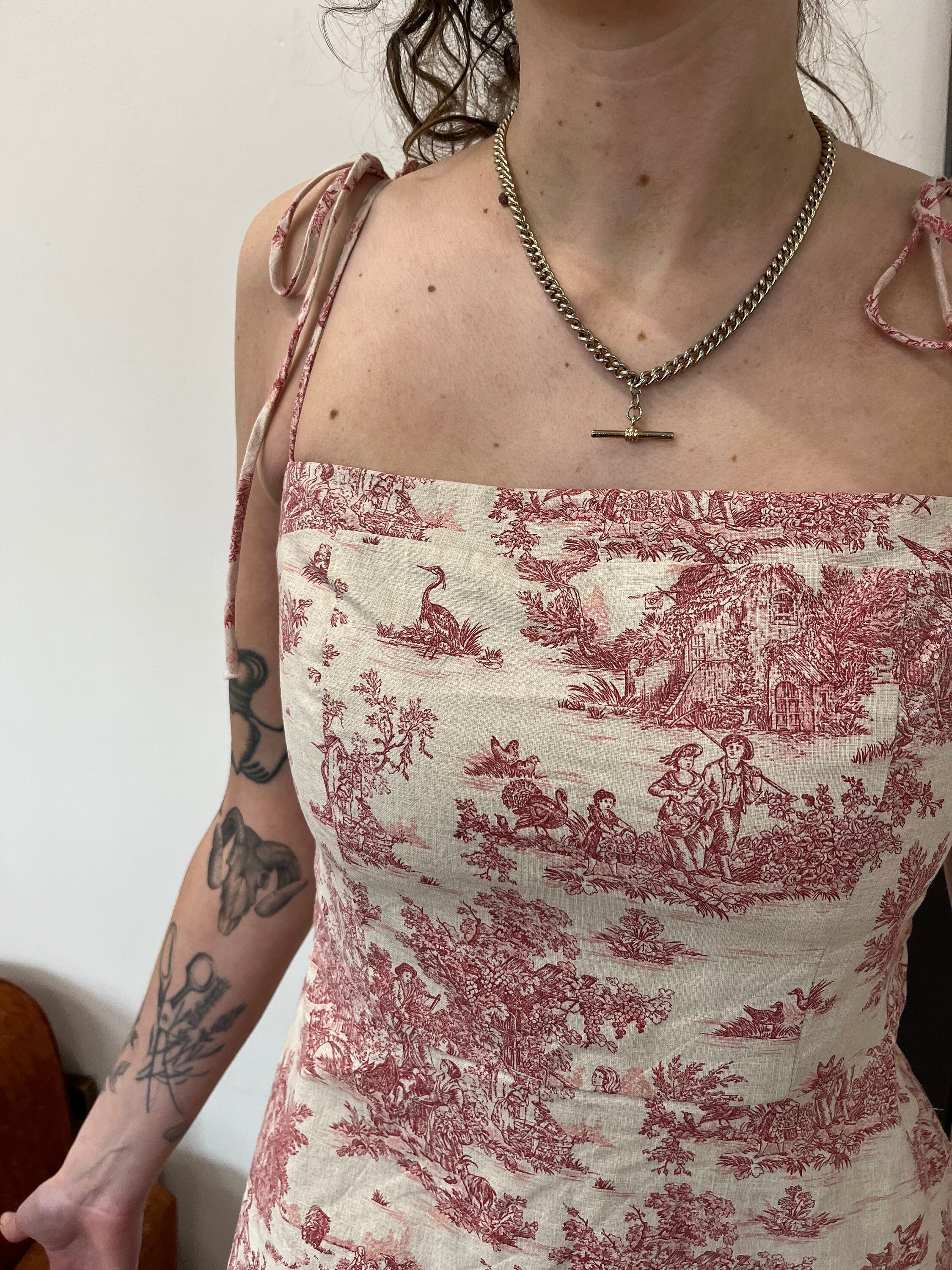 Toile De Jouy Dress Handmade Studio.katya Etsy