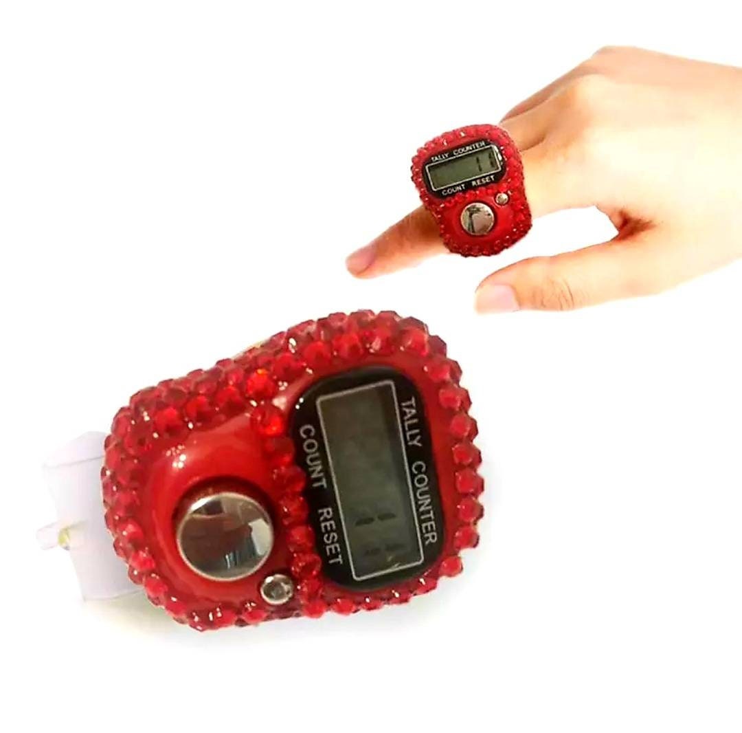 Mini compteur numérique électronique de tally de doigt tenu-anneau