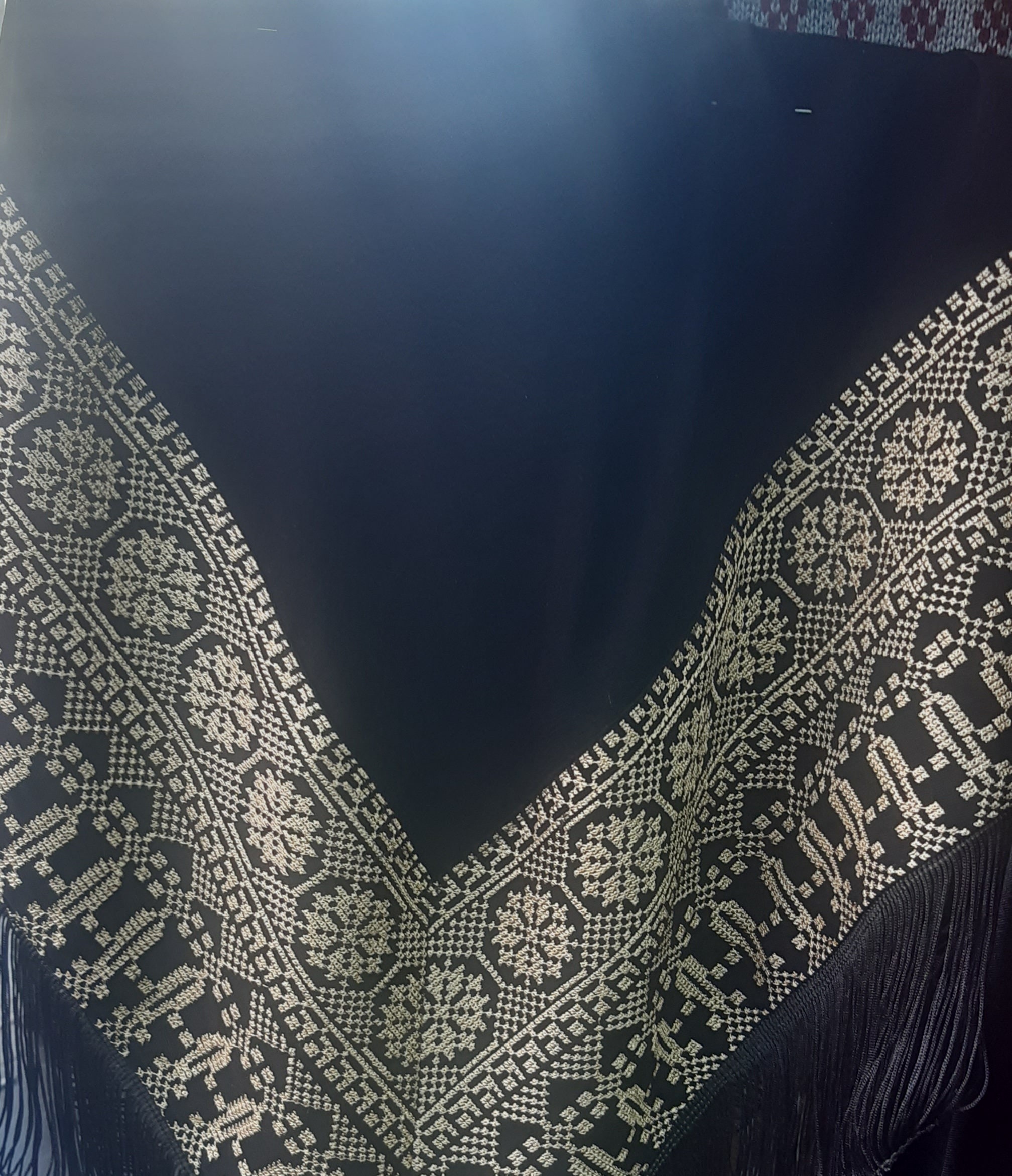 Elegant Shoulder-Cut Top with Palestinian Embroidery | Customizable Twill Fabric Design
