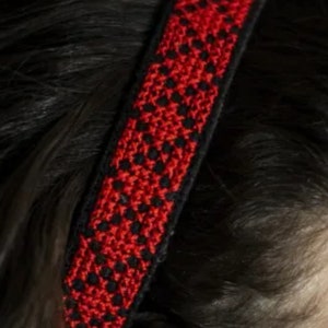 Handmade Hairband And Organizer With Traditional fabric Embroidery Palestine Design, Handmade In Jordan