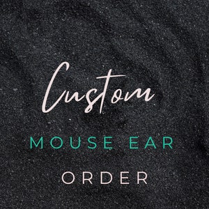 Custom mouse ear, Minnie ears, mouse ears.