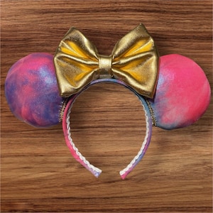 Disneyland 70th anniversary Inspired Minnie Mouse ear, Minnie ears.
