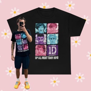 One Direction Up All Night Tour 2012 Boy Band Black All Size Shirt AC615