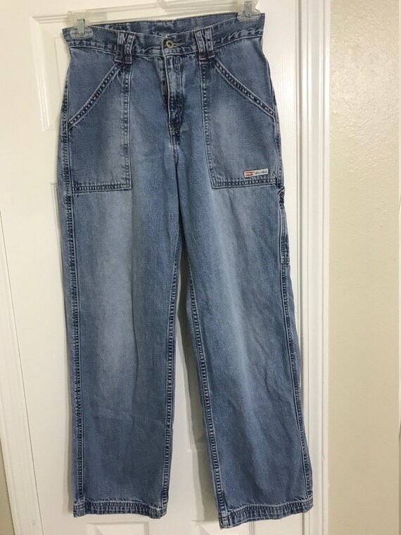 VINTAGE 90s Levis Women Jeans Dry Good Two Horse B