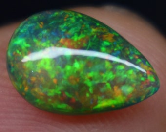 1.80 Carat OPAL CABOCHONS - 11.6x7.9 opal cabochon - Black Smokey color - opal cab - loose opals - October gemstone