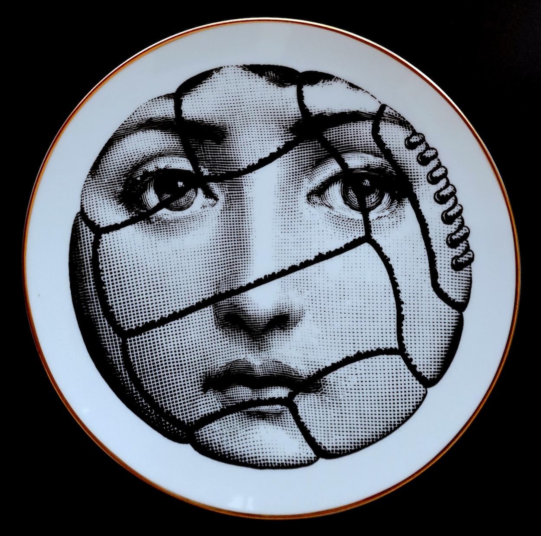 PIERO FORNASETTI - Plate - Tema E Variazioni No. 36 - Lina