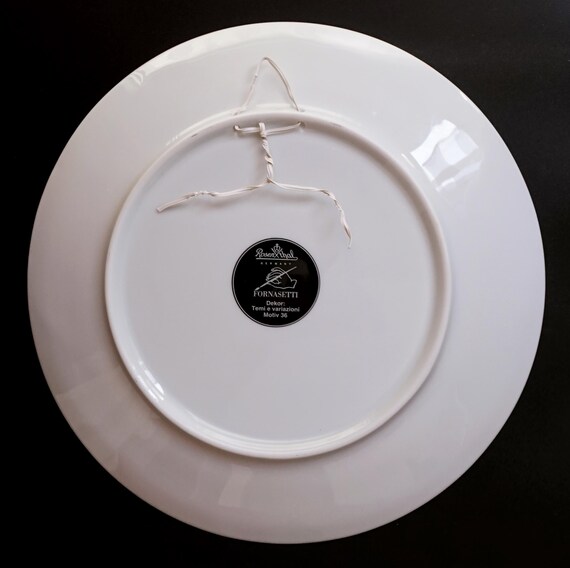 PIERO FORNASETTI - Plate - Tema E Variazioni No. 36 - Lina