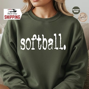 Softball Distressed Sweatshirt, Softball Hoodie, Softball Mom Sweatshirt, Game Day Sweatshirt, Sports Hoodie, Softball Gift, Gift For Her