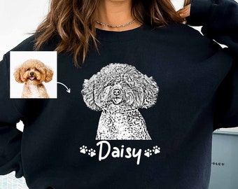 Custom Pet Portrait Sweatshirt: Personalized Animal Hoodie
