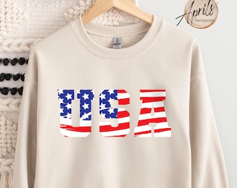 American Flag Sweatshirt: Patriotic USA Hoodie