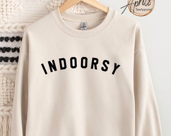 Indoorsy Sweatshirt: Cozy Homebody Slouchy Fit
