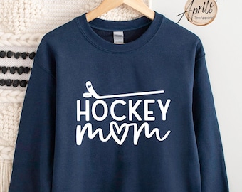 Hockey Mom Sweatshirt, Hockey Mom Hoodie, Hockey Sweatshirt, Hockey Mom Shirt, Hockey Mom Gift, Hockey Lover Gift, Hockey Stick Sweatshirt