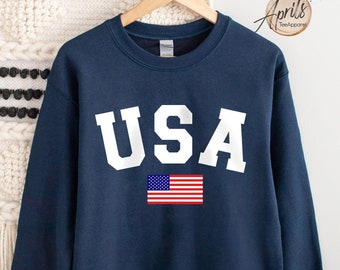 USA Flag Sweatshirt, USA Sweatshirt, Patriotic Sweatshirt, American Flag Sweatshirt, America Sweatshirt, Retro Sweatshirt, USA Flag Hoodie