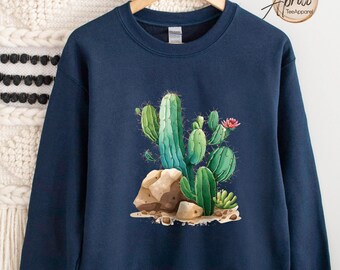 Desert Cactus Sweatshirt: Western Arizona Graphic Hoodie
