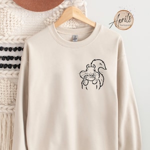 Pocket Squirrel Sweatshirt, Squirrel Hoodie, Squirrel with Peanut Hoodie, Baby Squirrel Sweatshirt, Cute Squirrel Shirt, Animal Lover Gift