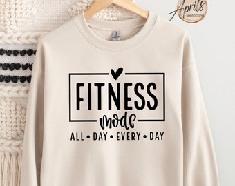 Fitness Mode Sweatshirt: Motivational Gym Hoodie